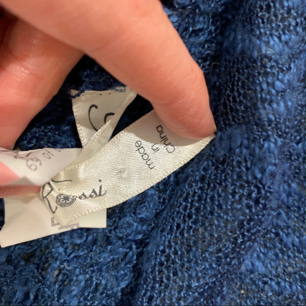 PINA ROSSI Blue Cardigan - Picture 5 of 10
